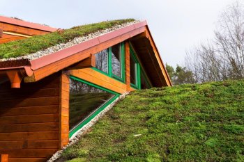 Aj zelené strechy nad obytným podkrovím musia obsahovať vetraciu vrstvu tvorenú vzduchom. (Autor: Josef Kubes, Shutterstock)