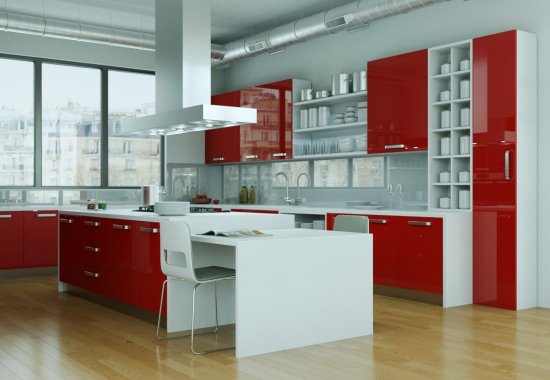 Červená sa v kuchyniach začala objavovať v 50. rokoch minulého storočia a je stále „in“ (Zdroj: virtua73, Shutterstock).