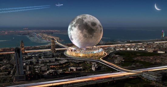 Moon Resort Dubai zvládne až 10 miliónov návštevníkov ročne. Mesiac bude zahŕňať výcvikovú platformu pre vesmírne agentúry. Nebudú chýbať ani luxusné rezidencie „Sky Villas“. Zdroj: Moon World Resorts Inc.