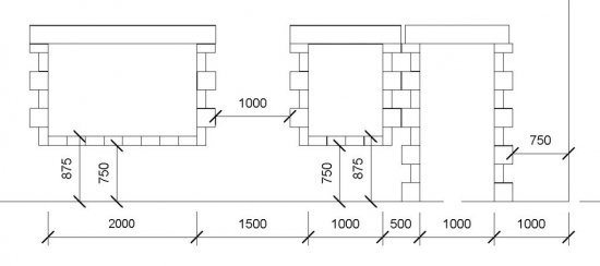 Ukážkový plán pokládky vrátane kót (REVIT).