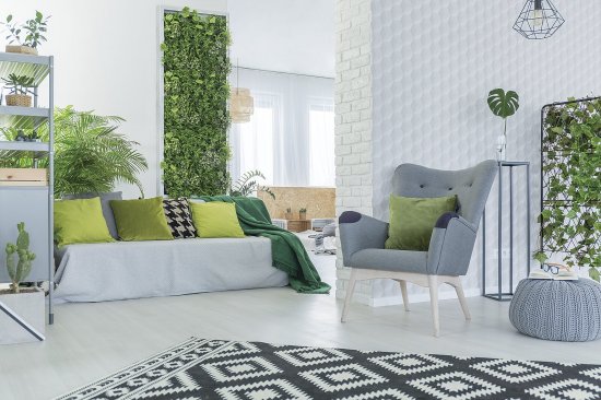 Vertikálne zelené steny predstavujú spôsob ako dostať do interiéru viac zelene. Sú nielen veľmi dekoratívne, ale aj krásne na pohľad. Zdroj: GroundPicture, shutterstock
