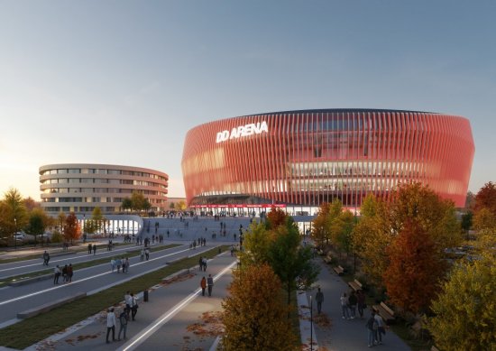 Organizovaný hokej bol v Pardubiciach založený Vilémom Weissom už v roku 1923. Do návrhu novej haly zapracovali architekti klubové farby – červenú a biele.