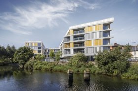 Amnis ubytovanie pre študentov: Fasádna kompozícia, ktorá inšpiruje