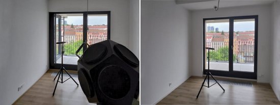 Meranie akustických vlastností priečky v rámci prvej úlohy.
