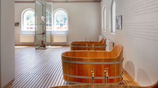 Priestory bývalej vodoliečby (pôvodne Vodoliečebný ústav.) Zdroj: Kúpele Luhačovice a.s.