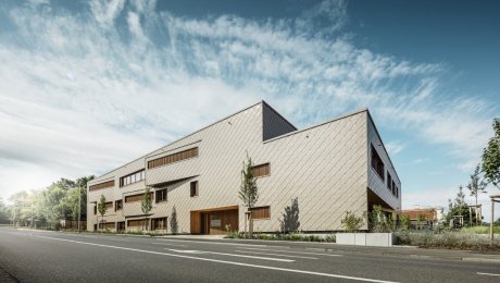 Hliníková fasáda chráni mestskú škôlku v Alzenau