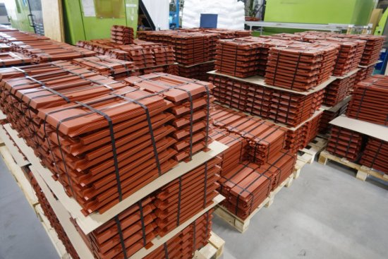 Strešná krytina pripravená na expedíciu.