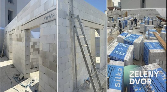 V projekte sa pracovalo s vápenopieskovými tvárnicami Silka, ktoré vďaka svojim vlastnostiam pomáhajú vytvárať tiché a príjemné vnútorné prostredie.