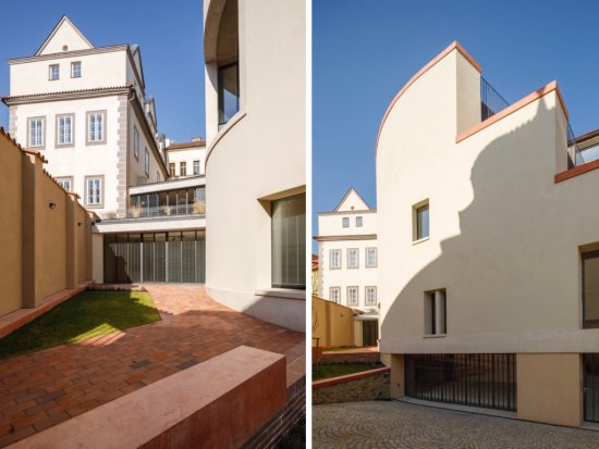 Konštrukcia kombinuje murivo Porotherm, biely monolitický betón a strešnú krytinu Tondach Bobrovka.