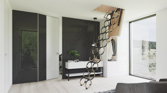 Protipožiarne sťahovacie schody KOMBO PP 