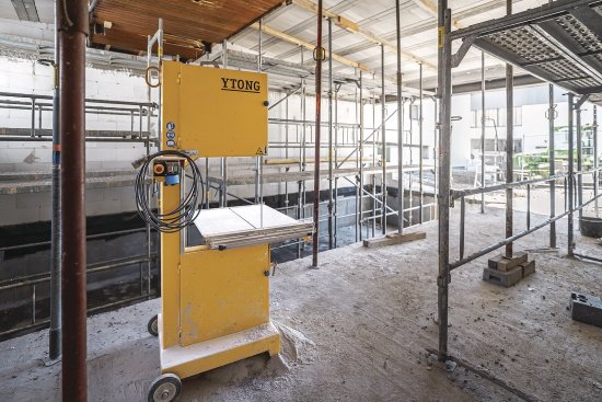 Spoločnosť Xella pre stavbu dodala vápennopieskové tvárnice Silka, pórobetónové tvárnice Ytong, nenosné preklady Ytong NEP a systém masívnej strechy Ytong Komfort.