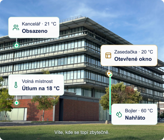 Vďaka SUNIO môžu správcovia budov na jednom mieste sledovať spotrebu elektriny, výrobu z fotovoltiky aj teploty v miestnostiach a hľadať možnosti úspor.