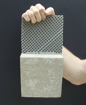 Detail napojenia profilovanej membrány na betónový podklad