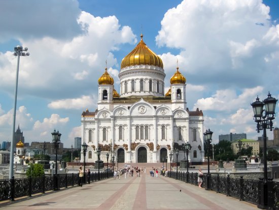 Grandiózny chrám Krista Spasiteľa je jednou z hlavných moskovských dominánt. Zdroj: Mistervlad
