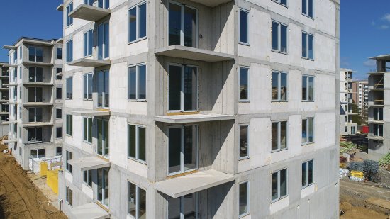 Vďaka štíhlym obvodovým stenám z tvárnic Silka Tempo hrúbky 180 milimetrov sa zväčšila aj úžitková plocha bytov.